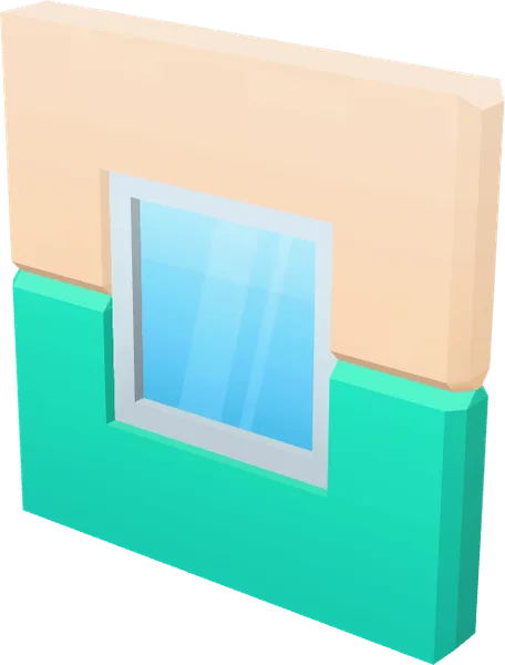 Wall Window Closed
